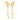 14KT (585) Yellow Gold & Diamond Drop Earrings with Stone Detailing