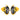 14KT (585) Yellow Gold & Diamond Black Leaf Stud Earrings