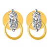 14KT (585) Yellow Gold & Diamond Beautiful Stud Earrings