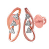 14KT (585) Rose Gold & Diamond Stud Earrings