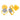 14KT (585) Yellow Gold & Diamond Overlapping Stud Earrings