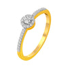 14K Gold Round Solitaire Diamond Ring