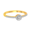 14K Gold Round Solitaire Diamond Ring