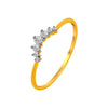 14K Gold Ring Featuring A Tiara-inspired Design