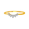 14K Gold Ring Featuring A Tiara-inspired Design