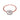 14K Rose Gold Ring Featuring A Circular Design And A Flower In The Centre