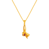 14K Gem Gold Pendant From Amazea Collection