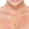 14K Heart-Shaped Gold Pendant From Amazea Collection For Women