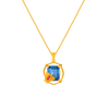 14K Gem Gold Pendant From Amazea Collection For Ladies 