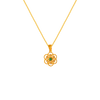 14K Flower Design Gold Pendant From Amazea Collection