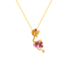 14K Floral Gold Pendant From Amazea Collection