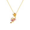 14K Floral Gold Pendant From Amazea Collection