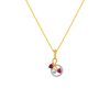 14K Swirl Gem Gold Pendant From Amazea Collection