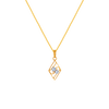 14K Unique Design & Gem Gold Pendant From Amazea Collection