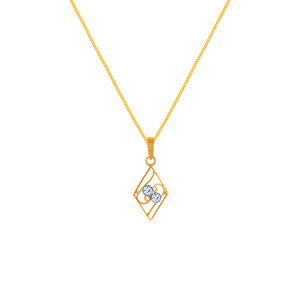 14k Unique Design & Gem Gold Pendant From Online Exclusive