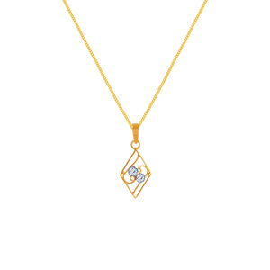 14k Unique Design & Gem Gold Pendant From Online Exclusive