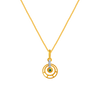 14K Gold Pendant Circle Shape From Amazea Collection