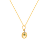 14K Gold Pendant Circle Shape From Amazea Collection