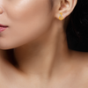 14 Gemmed Swirly Gold Earrings From Amazea Collection