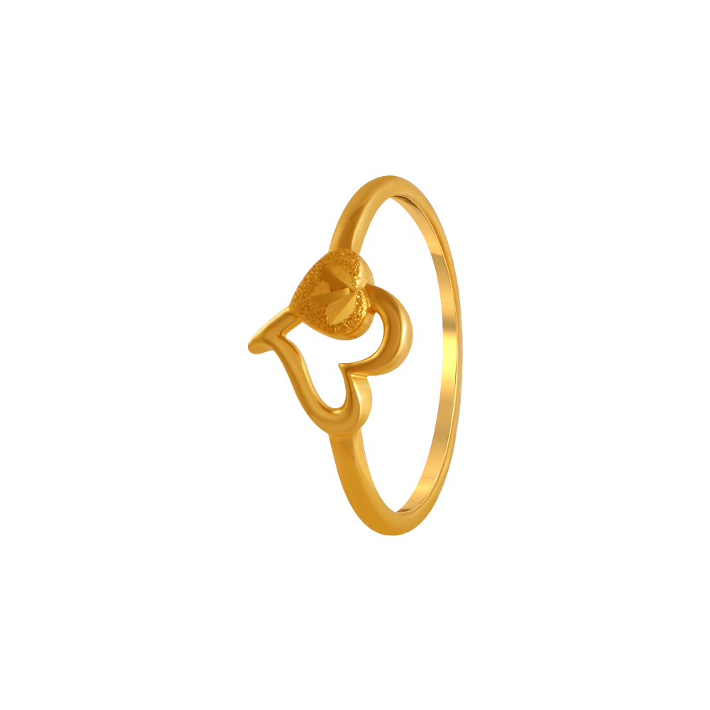 14K Hearty Gold Rings From Amazea Collection