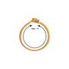 14K Unique Shaped Gold Rings From Amazea Collection 