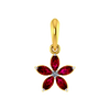 Scarlet Petal Gold Pendant