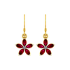 Blood Daisy Gold earrings