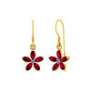 Blood Daisy Gold earrings