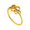 14K Gold ring with circular detailing from Amazea Collection