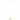 14K gold flower necklace with pearls on a chain