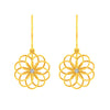 Elegant Certified Natural Diamond Drop Earrings in 14K Yellow Gold Lightweight Everyday Wear for Women