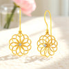 Elegant Certified Natural Diamond Drop Earrings in 14K Yellow Gold Lightweight Everyday Wear for Women