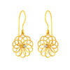 Elegant Certified Natural Diamond Drop Earrings in 14K Yellow Gold Lightweight Everyday Wear for Women