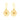 Elegant Certified Natural Diamond Drop Earrings in 14K Yellow Gold Lightweight Everyday Wear for Women