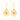 Elegant Certified Natural Diamond Drop Earrings in 14K Yellow Gold Lightweight Everyday Wear for Women