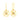 14K Gold Geometric Certified Natural Diamond Modern Drop Earrings