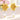 14K Gold Delicate & Elegant Design Floral Pearl Drop Earrings