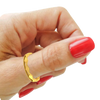 Exquisite 14k Gold geometric design thumb ring from PC Chandra Online Exclusive Collection