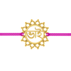 14K Gold Rakhi with Bhai written in Bengali