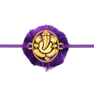 14K Ganesha Gold Rakhi | Rakhi Collection | PC Chandra Jewellers – P.C ...