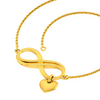 Dainty 14k Gold Infinity Loop Bracelet PC Chandra Online Exclusive Collection