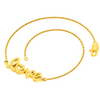 Exquisite 14k Gold Bracelet with Love Text for Women from PC Chandra