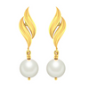 Graceful 14k Gold and Pearl Drop Earrings for Women from PC Chandra Jewellers Online Exclusive Collection 