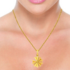 Fine Designer 14k Gold Flower Design Pendant from PC Chandra 