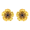 14K Beautiful floral studs with gold petals