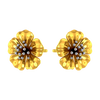 14K Beautiful floral studs with gold petals