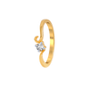 18KT (750) Yellow Gold and Diamond Ring for Women