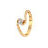 18KT (750) Yellow Gold and Diamond Ring for Women