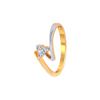 18KT (750) Yellow Gold and Diamond Ring for Women