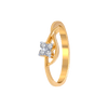 18KT (750) Yellow Gold and Diamond Ring for Women